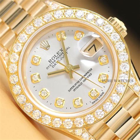 diamond rolex for ladies|ladies diamond Rolex watch price.